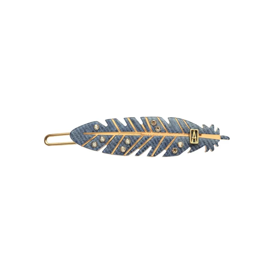 ALEXANDRE DE PARIS Feather Collection Bangs Clip Women's