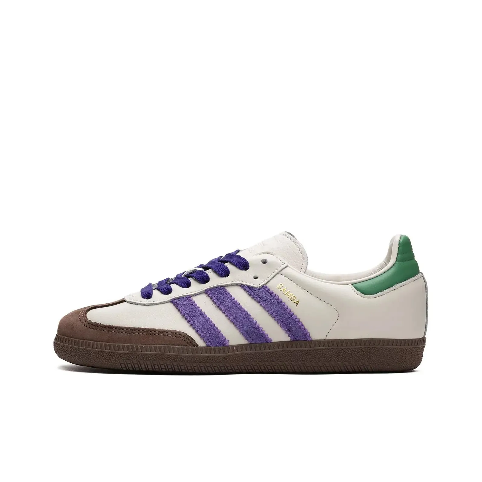 Adidas Samba OG Off White Core Purple Green Brown Women
s