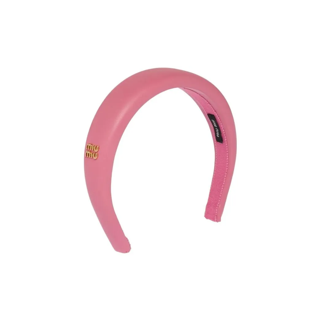 MIU MIU Metal Headbands Women's Begonia Pink