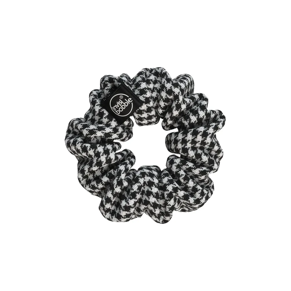 Invisibobble Black And White Plaid Vintage Inspired Donut Chanel Inspired Hair Tie Unisex