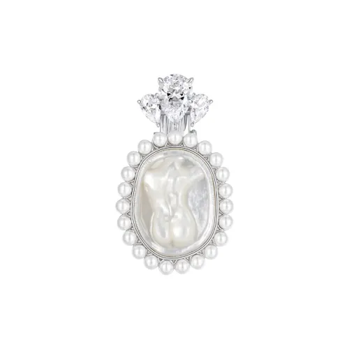 YVMIN SHUSHU/TONG Латунь с покрытием 18K, белый, золотой, кубический цирконий, искусственный жемчуг, белый перламутр, LIP Gloss, заколки для волос, женские
