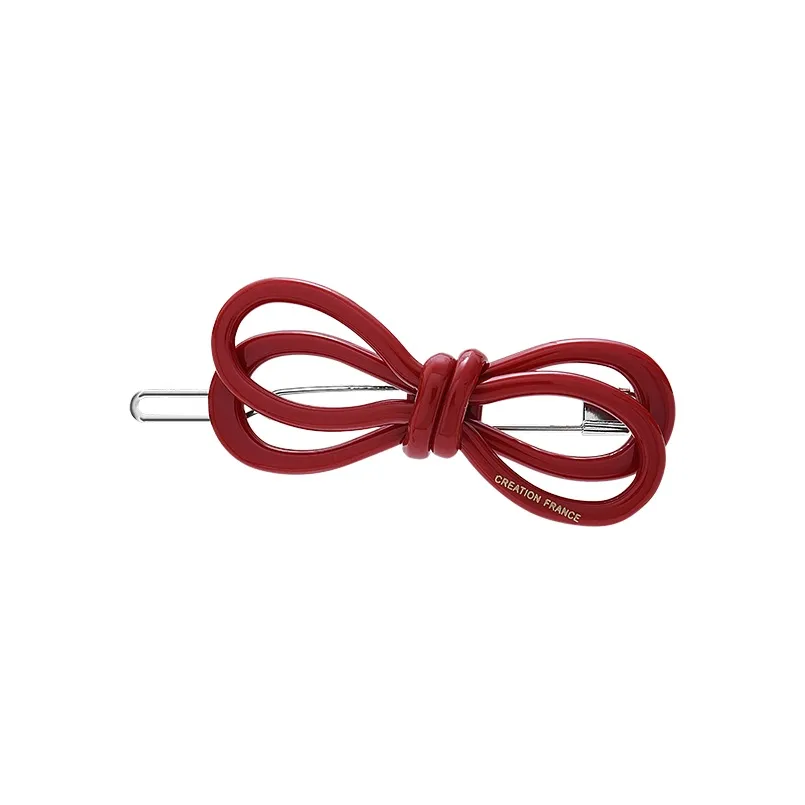 ROYALSASA Акриловые заколки для волос Женские Винтажный красный