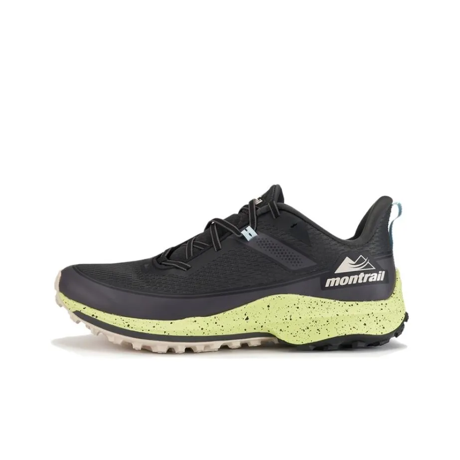 Columbia Montrail Slip Resistant Breathable Supportive Lightweight Low Top Trail Running Running open-toe Shoes Men's Gray Green