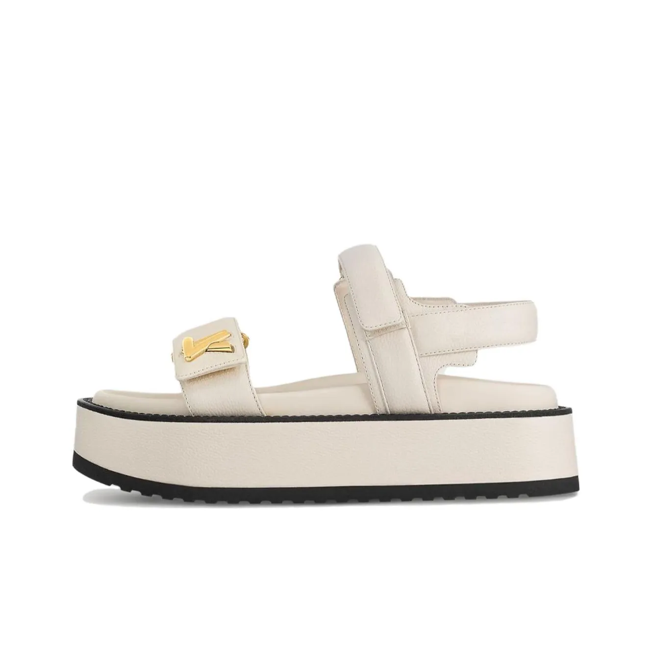LOUIS VUITTON Sunset Beach Sandals Women's Ecru