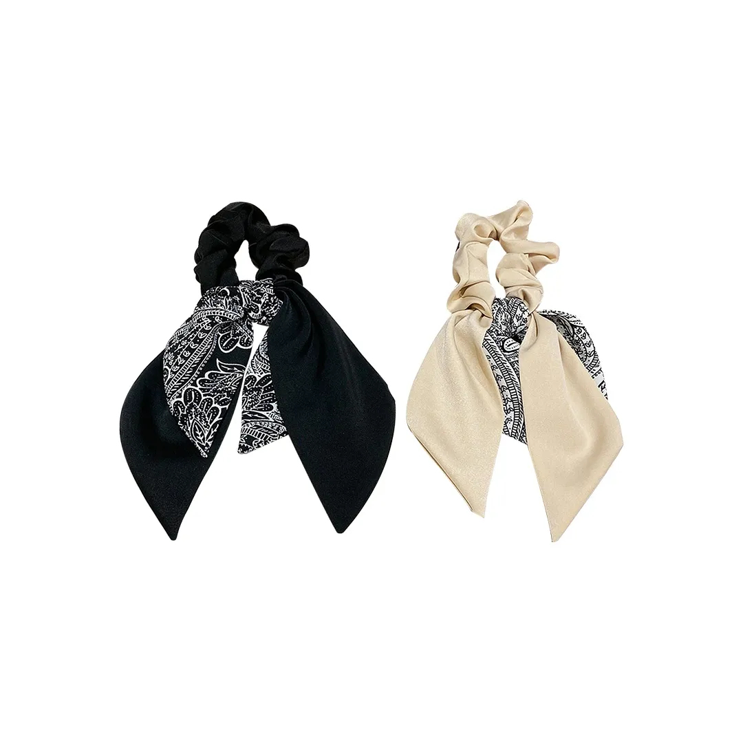 SENDME Hair Ties Women's Print Butterfly Hair Tie Two Piece Set