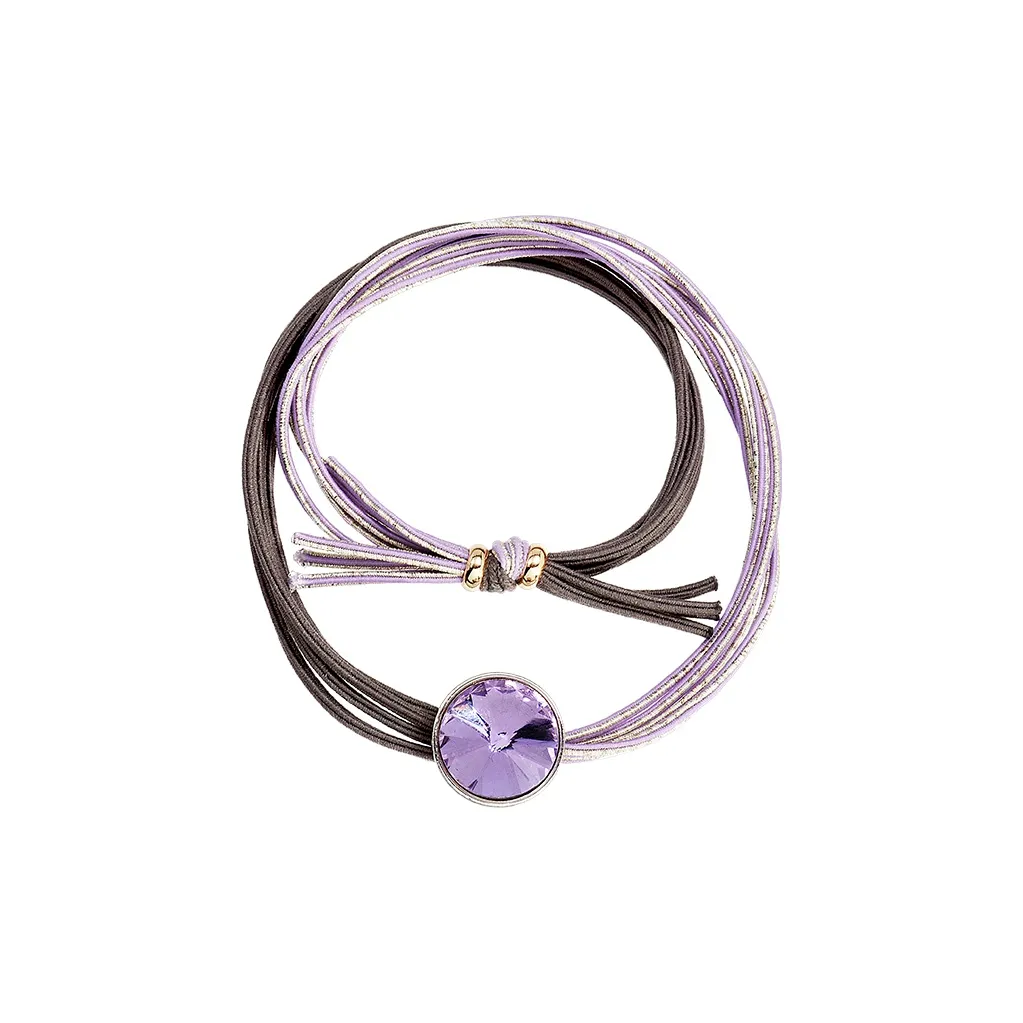 ROYALSASA Резиновая лента искусственный кристалл резинка для волос женская