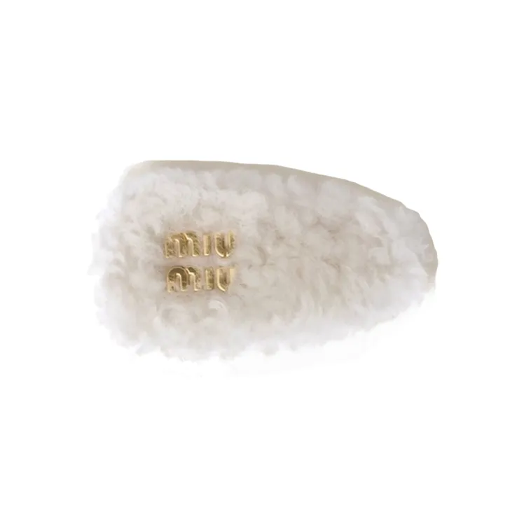 MIU MIU Logo lettering Woven Hair Clip