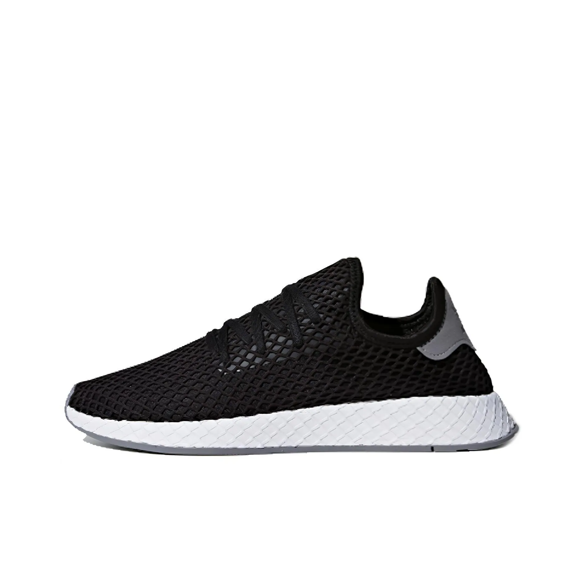 Adidas Originals Deerupt Slip-Resistant Abrasion-Resistant Low Top Повседневная Обувь Унисекс Черный Белый