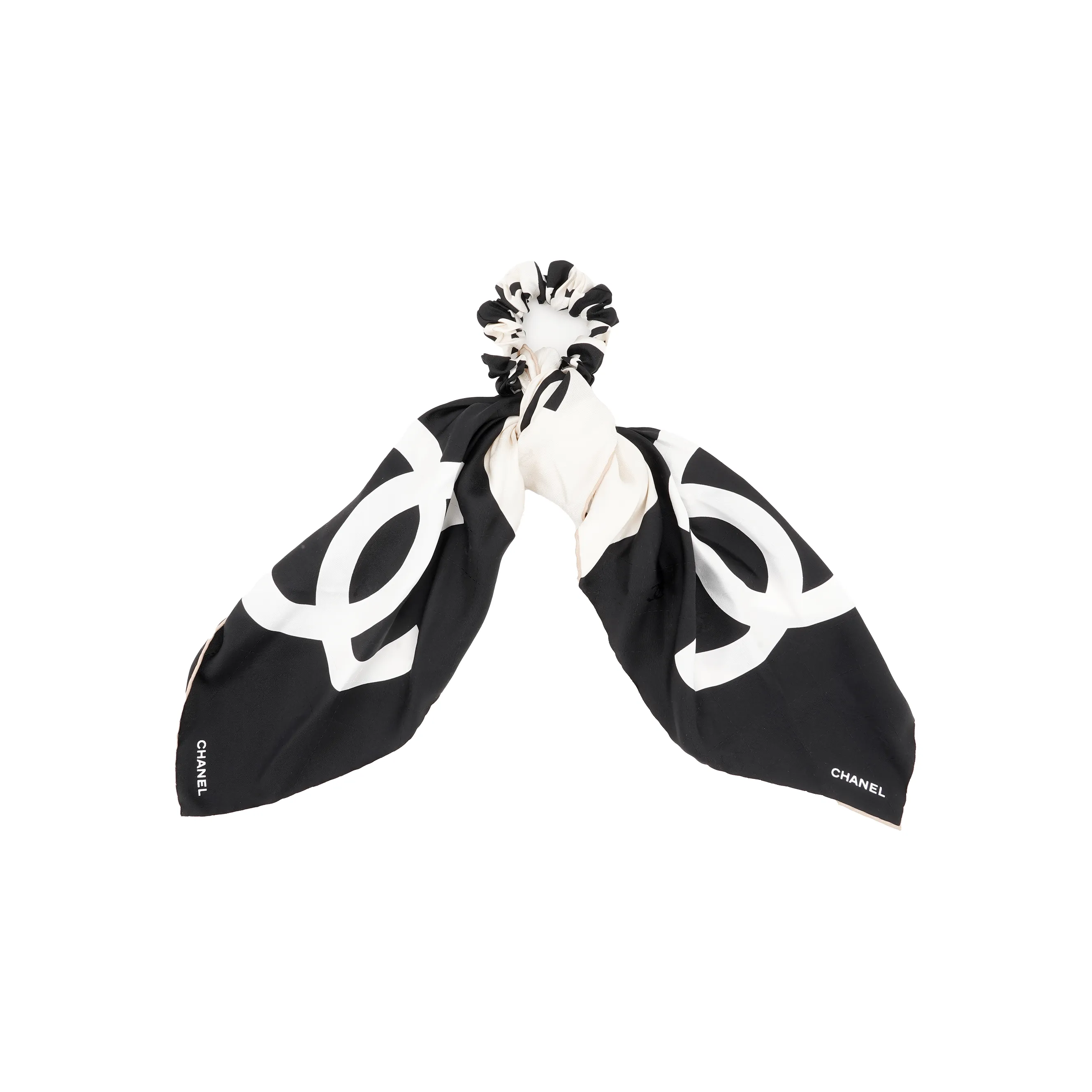 CHANEL Hair Tie Hair Bands Women's Black/White