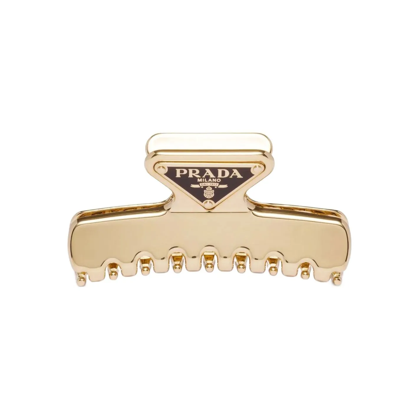 PRADA Logo Plaque Hair Clip