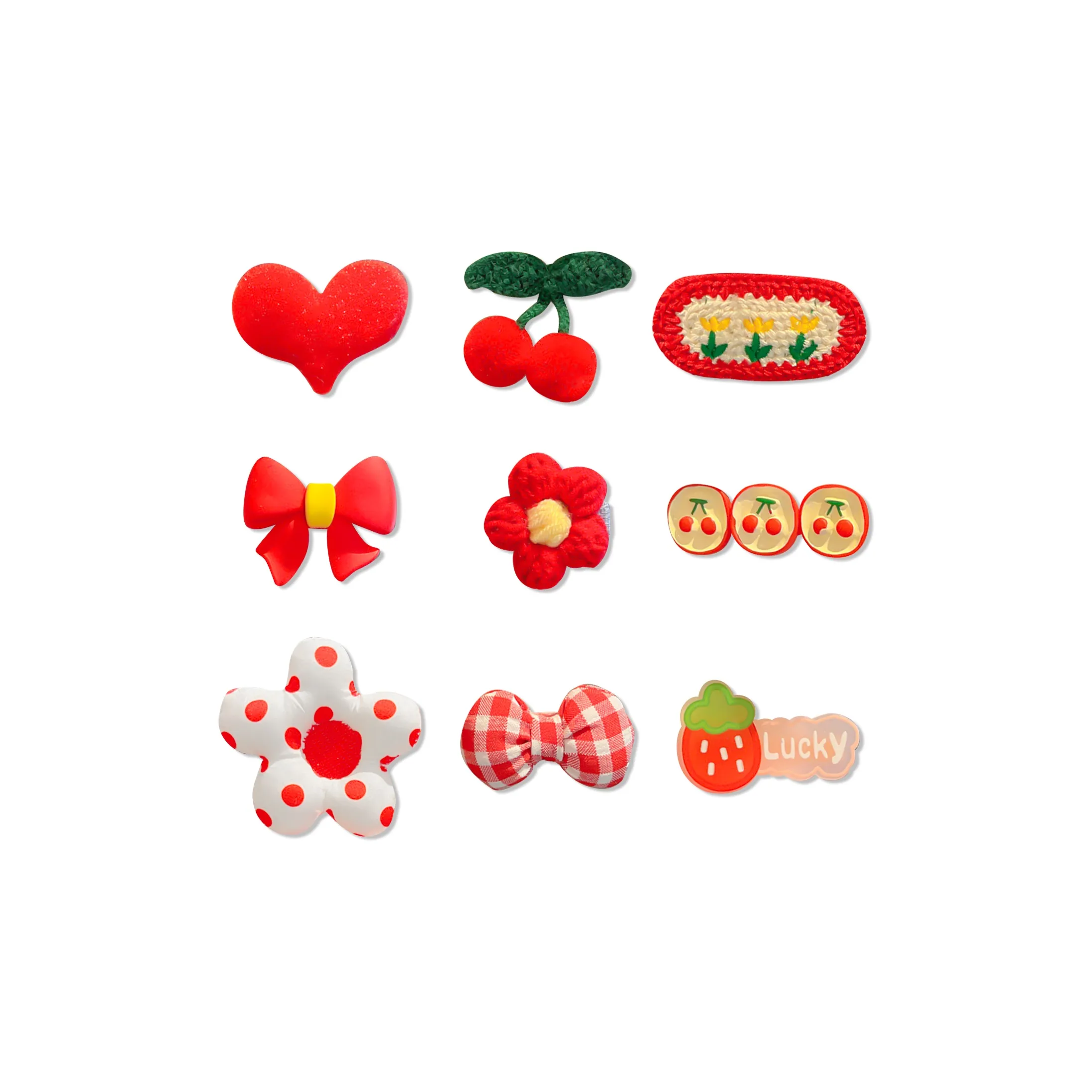 ARPOLINE Заколки для волос Женские Красные