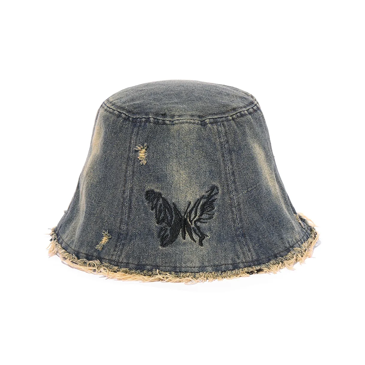 Clect Деним Шляпы ведра Женские