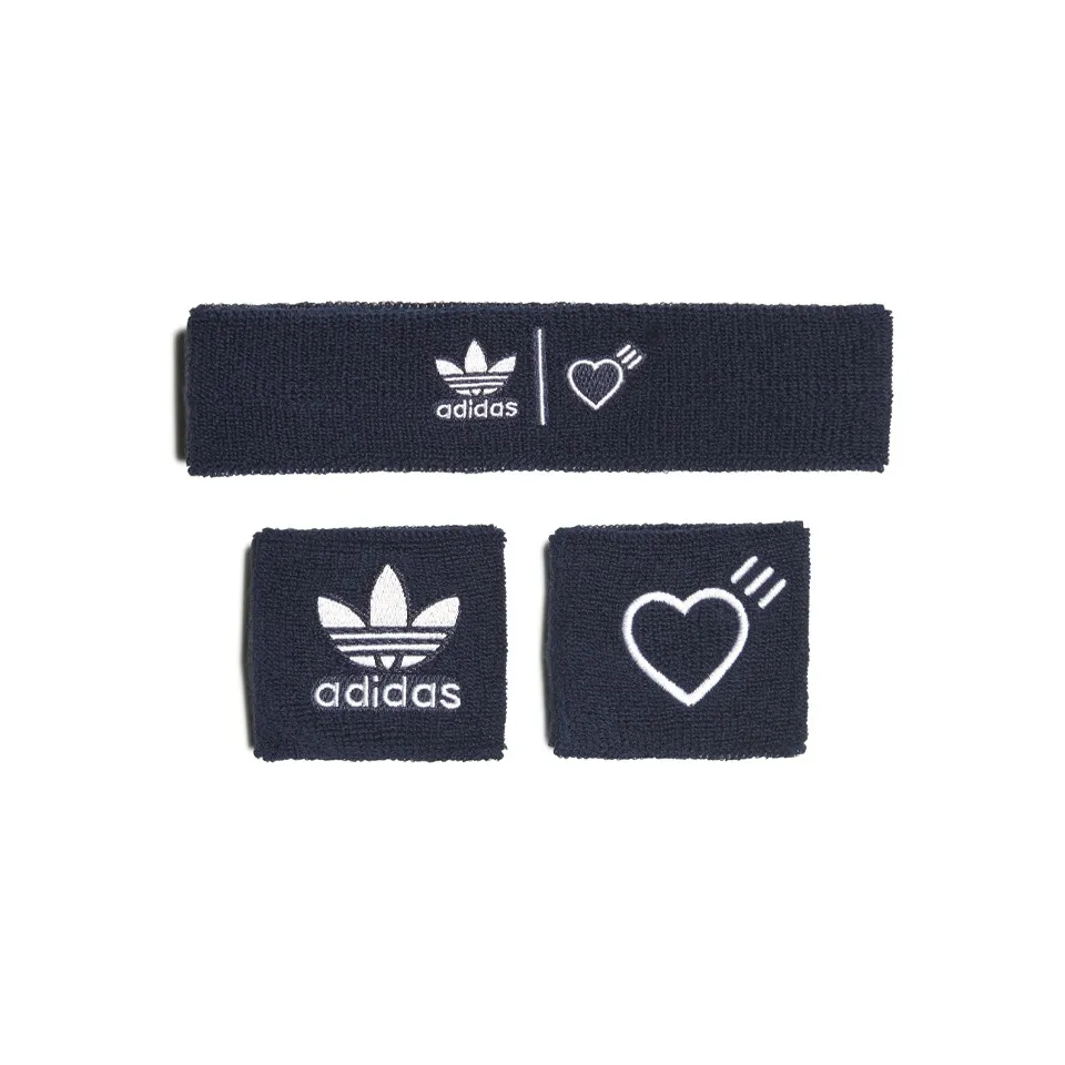 Adidas Originals Переработанный полиэстер Резинки для волос Унисекс Черный