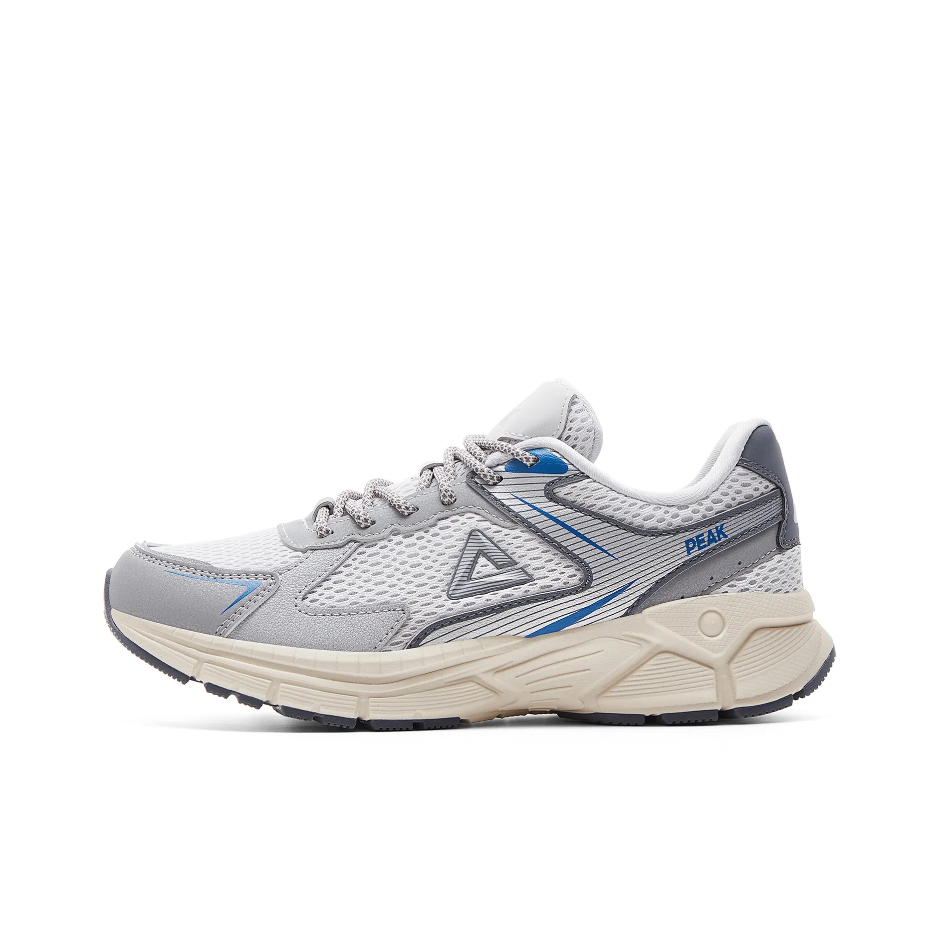 PEAK Running Shoes Women's Low Top Light Gray/Colorful Blue