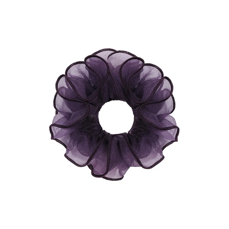ROYALSASA Silk Chiffon Hair Tie Women's