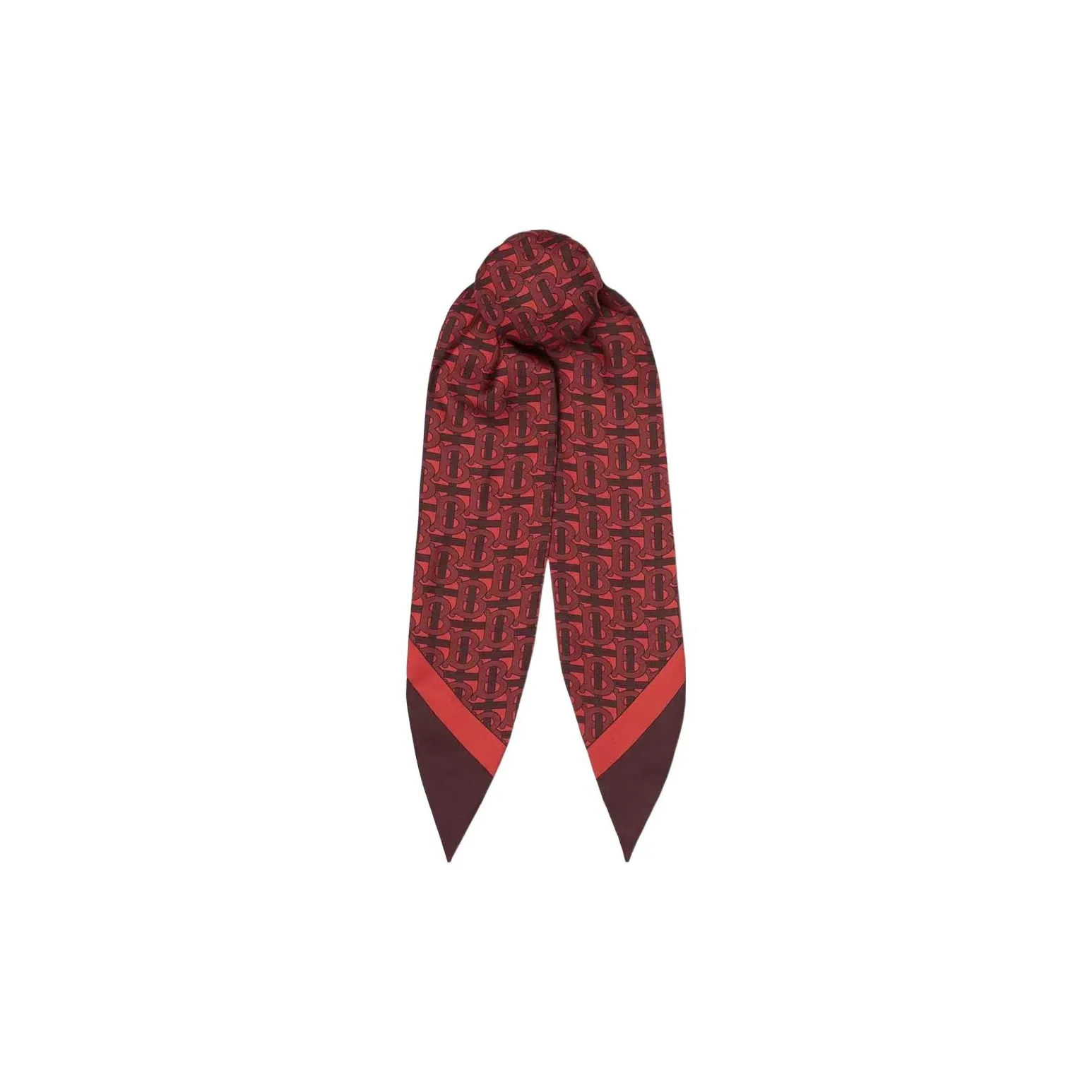 Burberry Silk Hair Band Women's Red