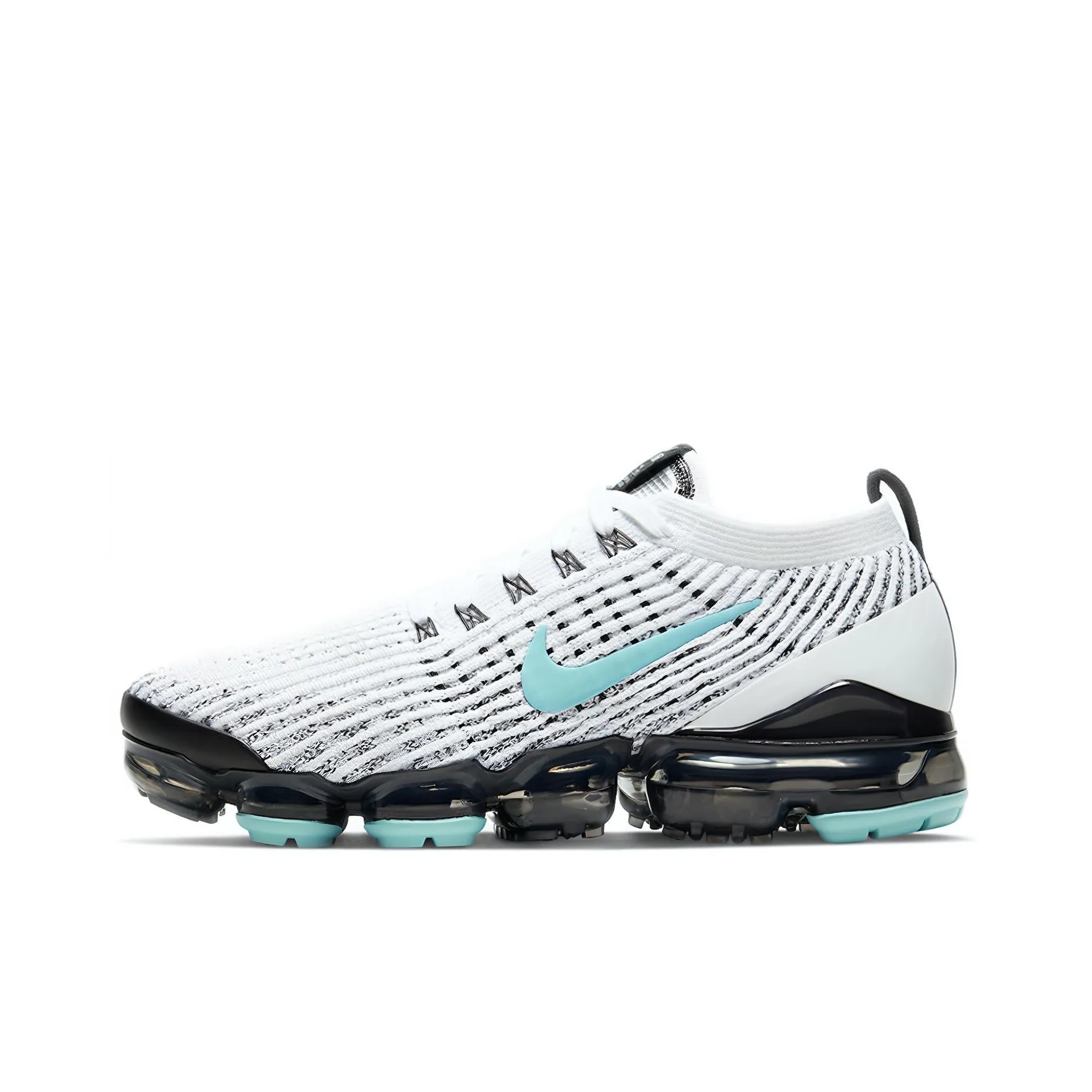 Nike Air VaporMax Flyknit 3 White Black Aurora april's