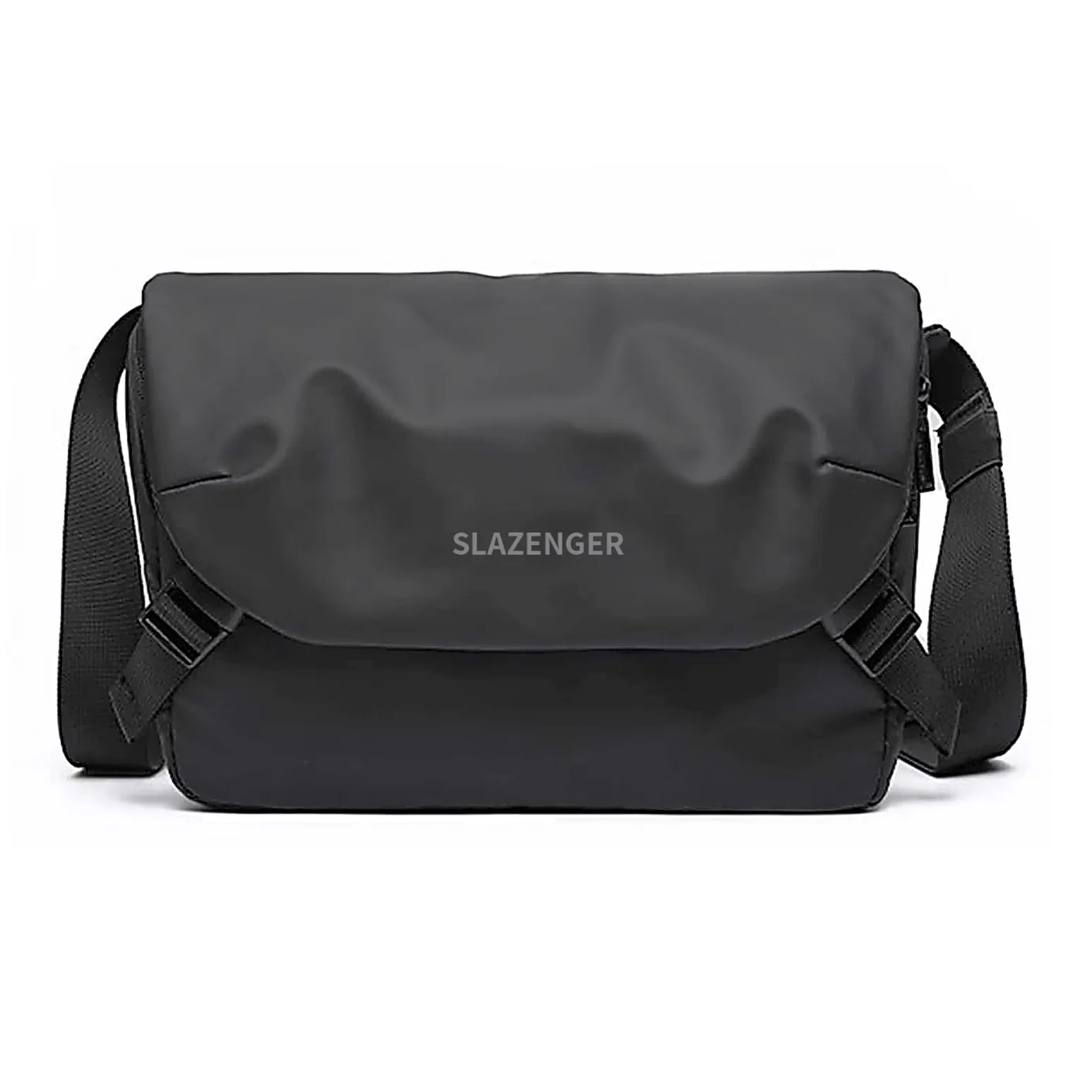 Slazenger PVC Soft Leather Messenger Bag Crossbody Bags Men's Black