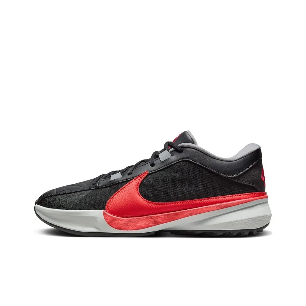 Nike Freak 5 Low Топ Баскетбольные кроссовки Мужской Черный Красный