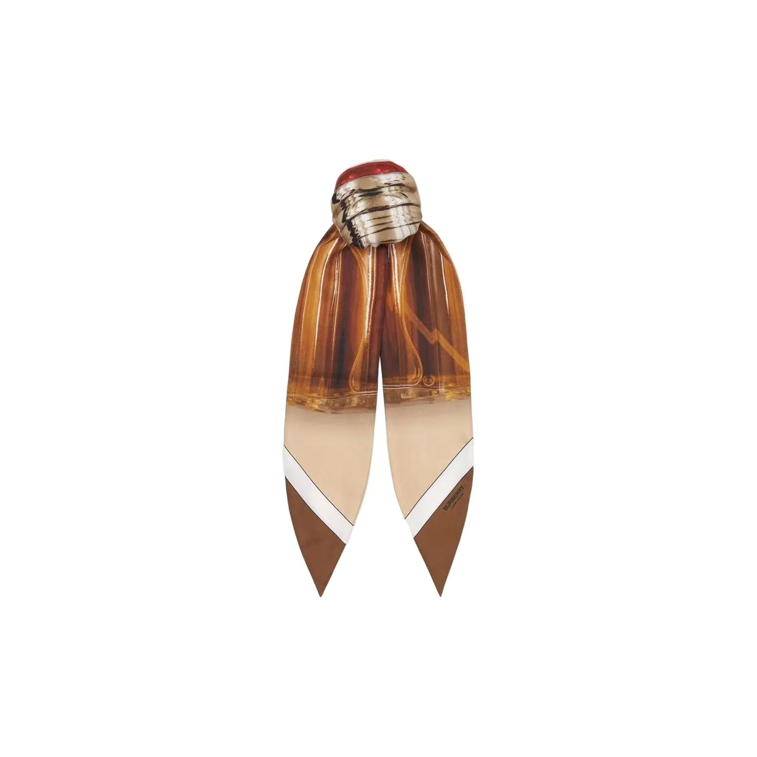 Burberry Silk Hair Band Women's Brown