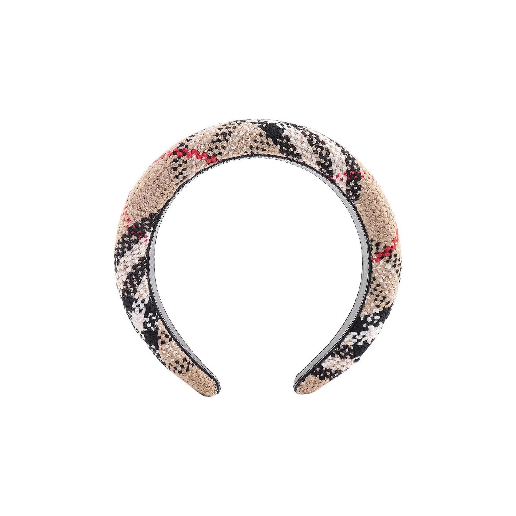 Burberry Cotton Wool Headbands Women's Light Brown