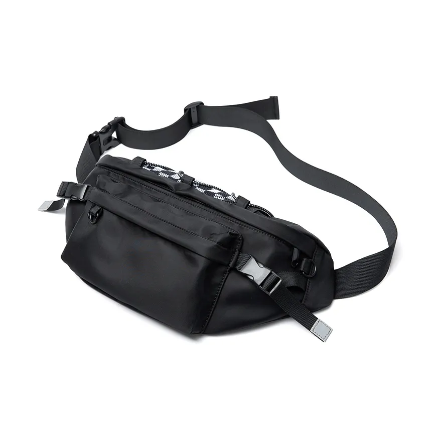 MOYYI Oxford Wallet Medium Unisex Black MOYYI Оксфорд Банан Средний Унисекс Черный