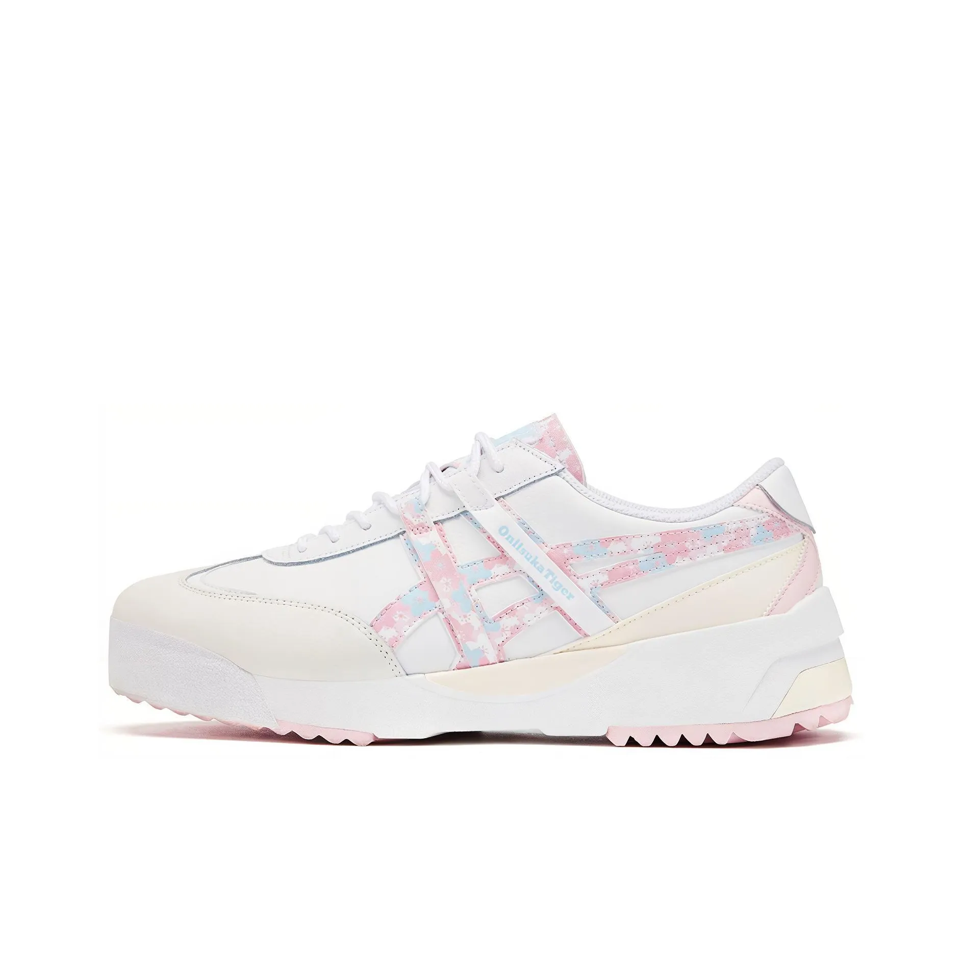 Onitsuka Tiger Delegation Амортизация Износостойкий Низкий Топ Casual Унисекс Белый Вишневый цветок