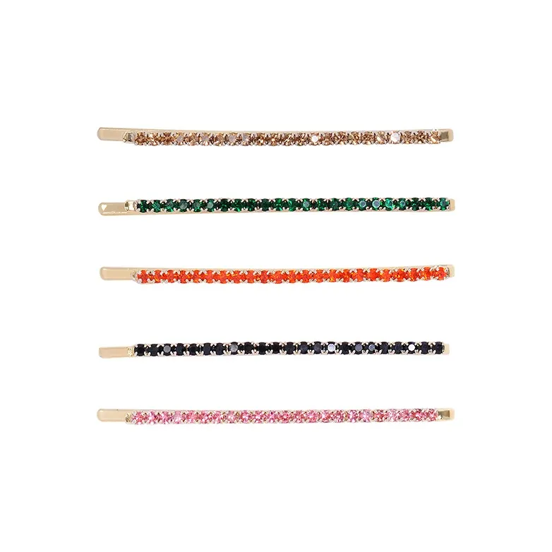 ROYALSASA Сплав Искусственный кристалл Заколки для волос Женские