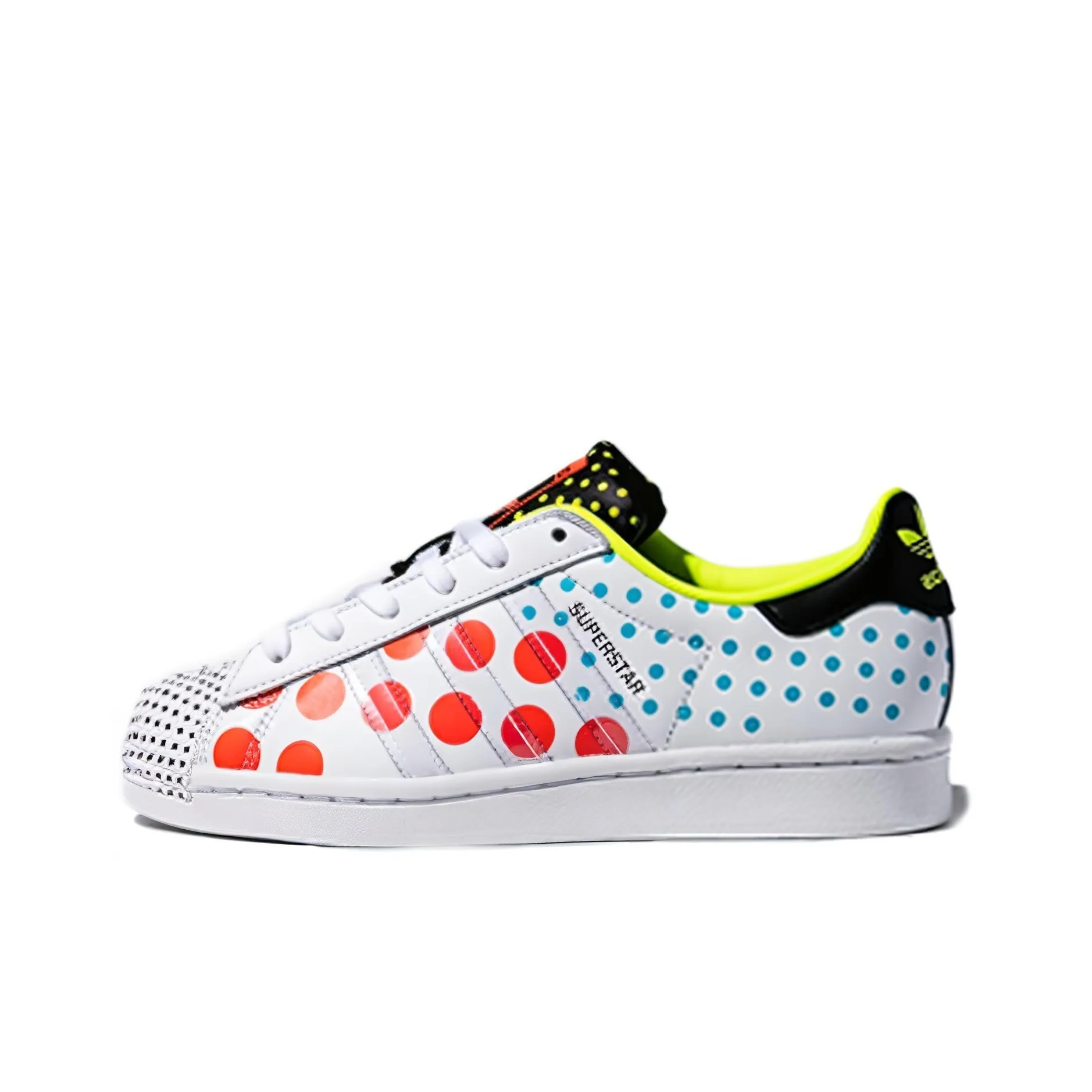 Adidas Superstar 'Solar Red Polka'