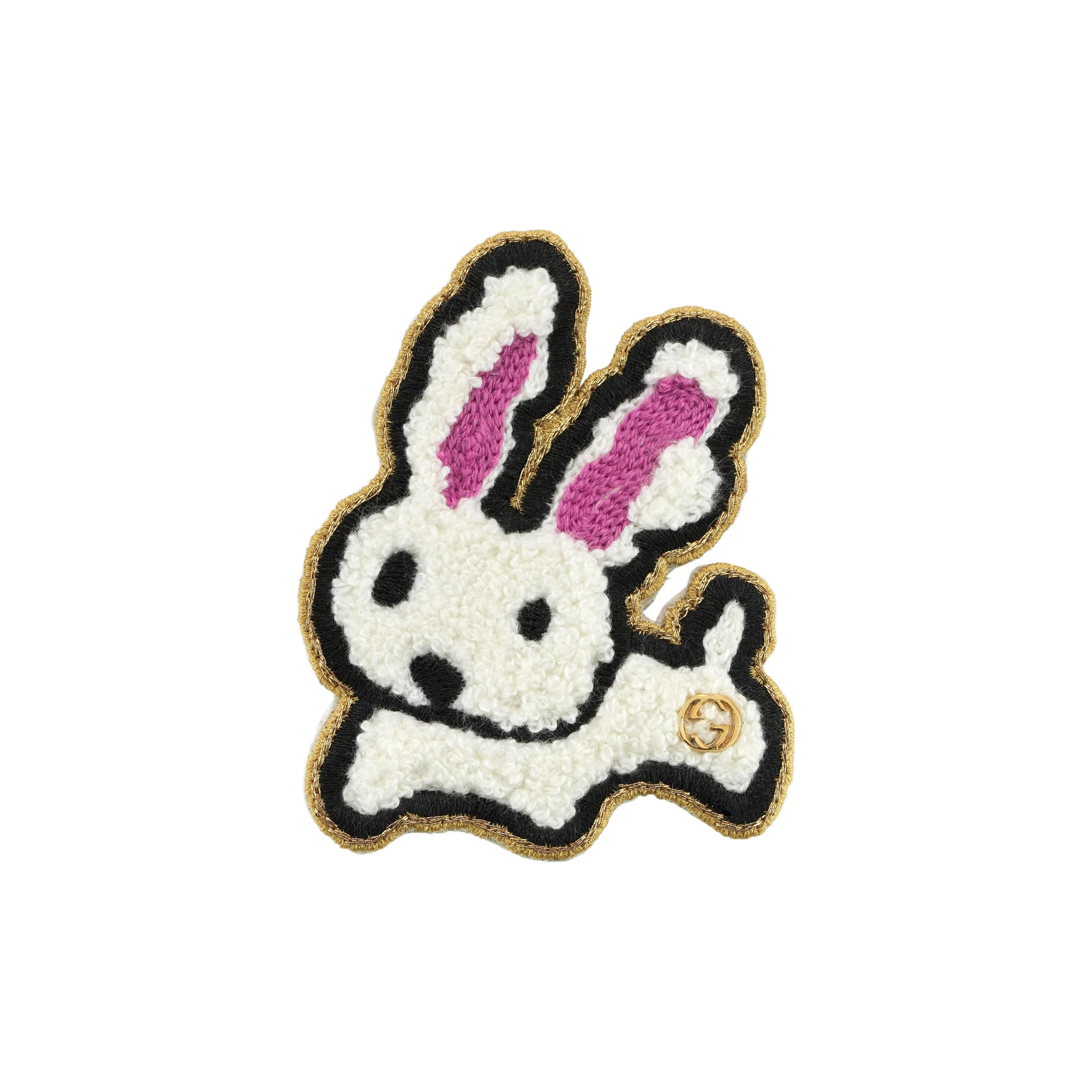 GUCCI 2023 Chinese New Year Series Хлопок Заколки для волос Унисекс Белый