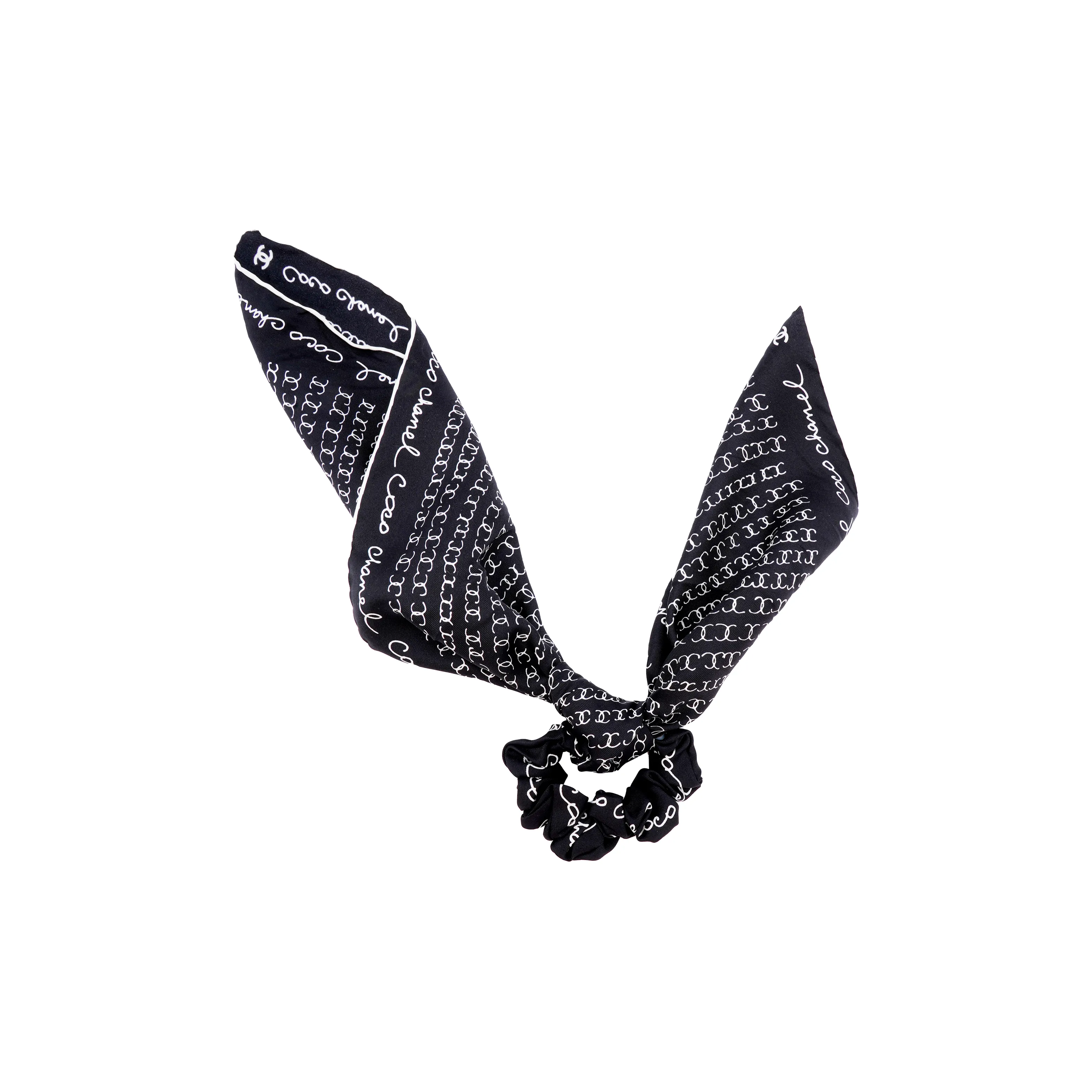 CHANEL Hair Bands Women's Black/White
