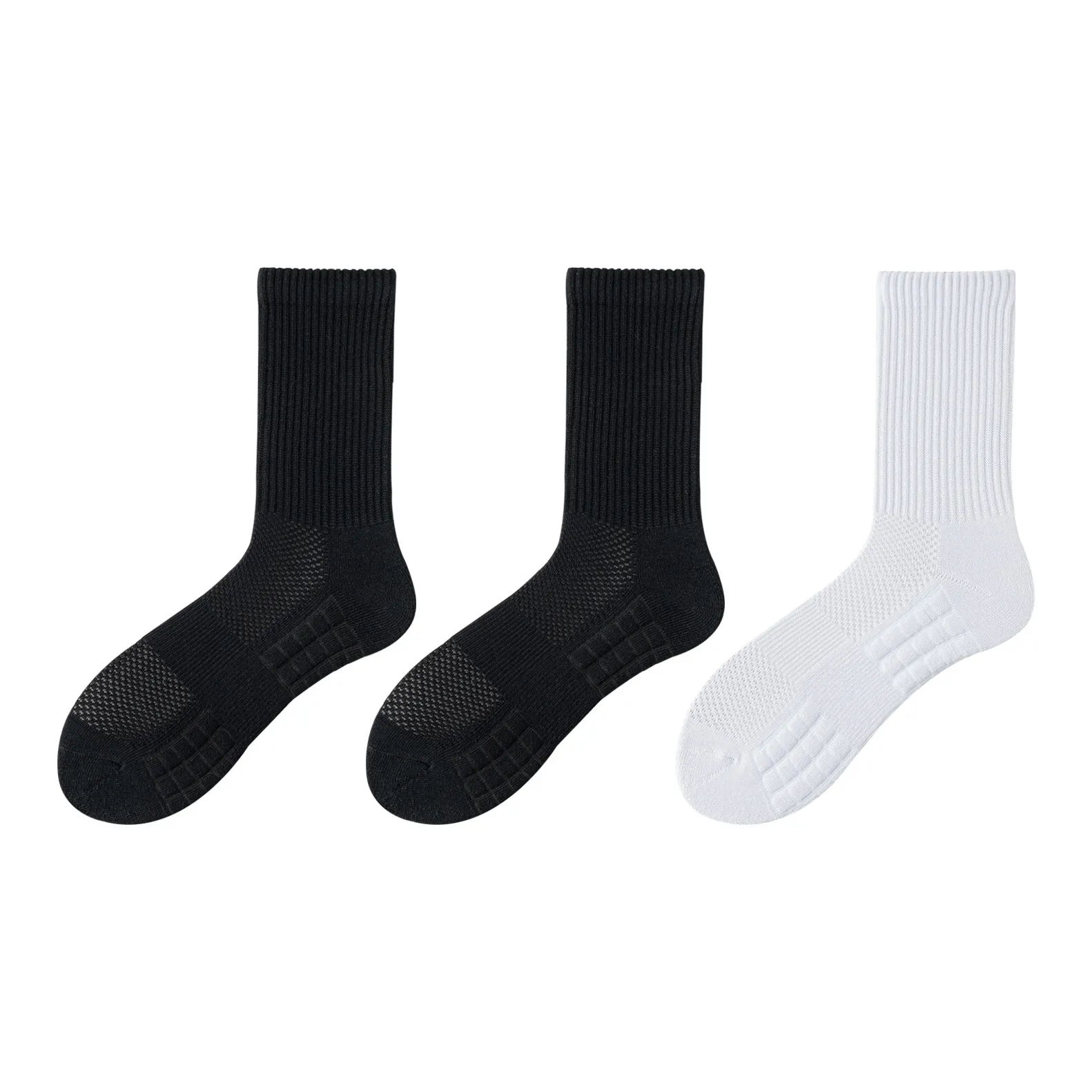 XXLLG Mid-Calf Socks Men's 3 Pack