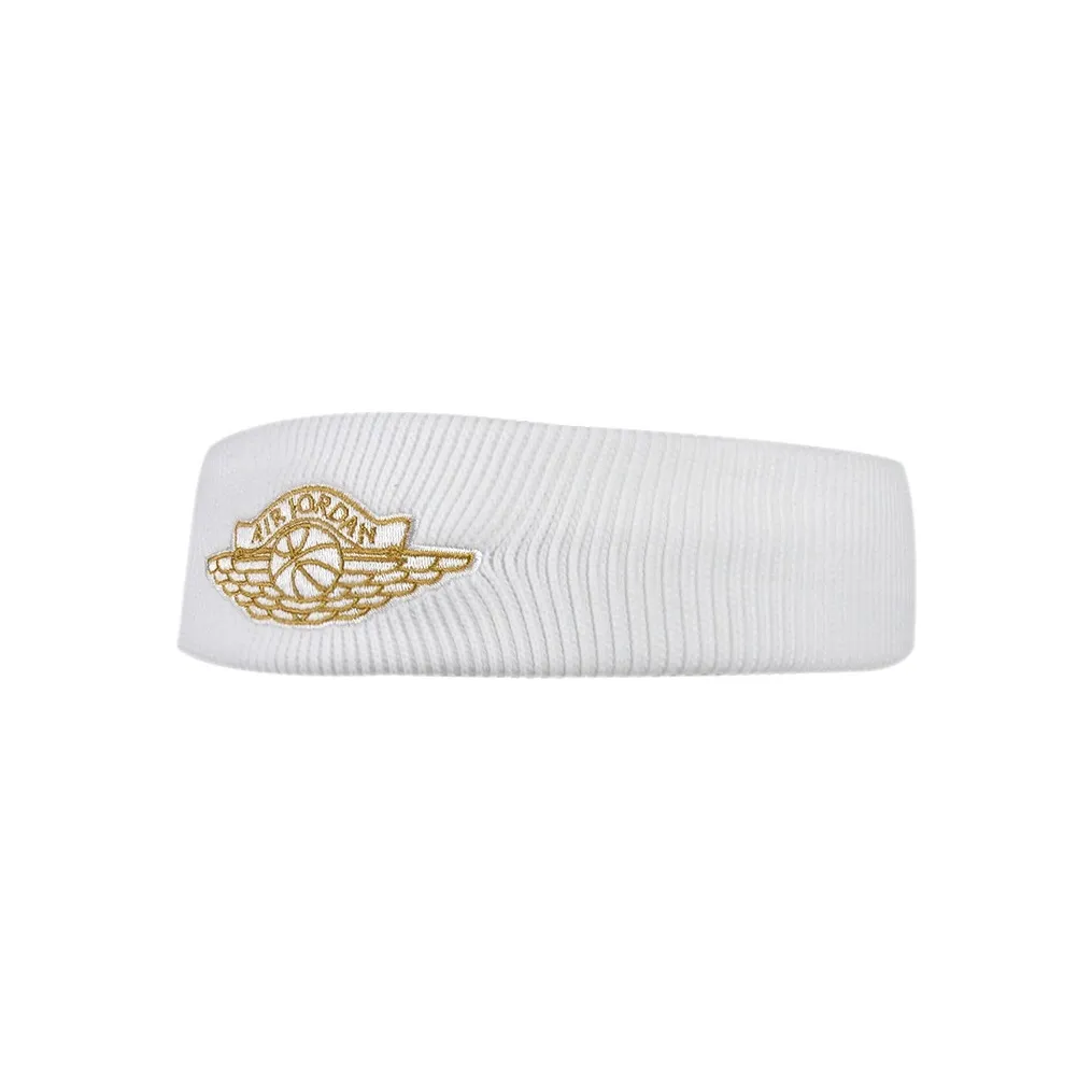 Jordan Hair Bands Unisex White/Metal Gold