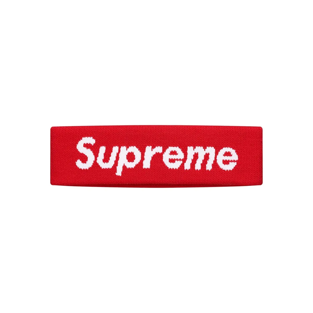 Supreme Supreme SS19 Fabric Headbands Hair Bands Unisex Red # Red #