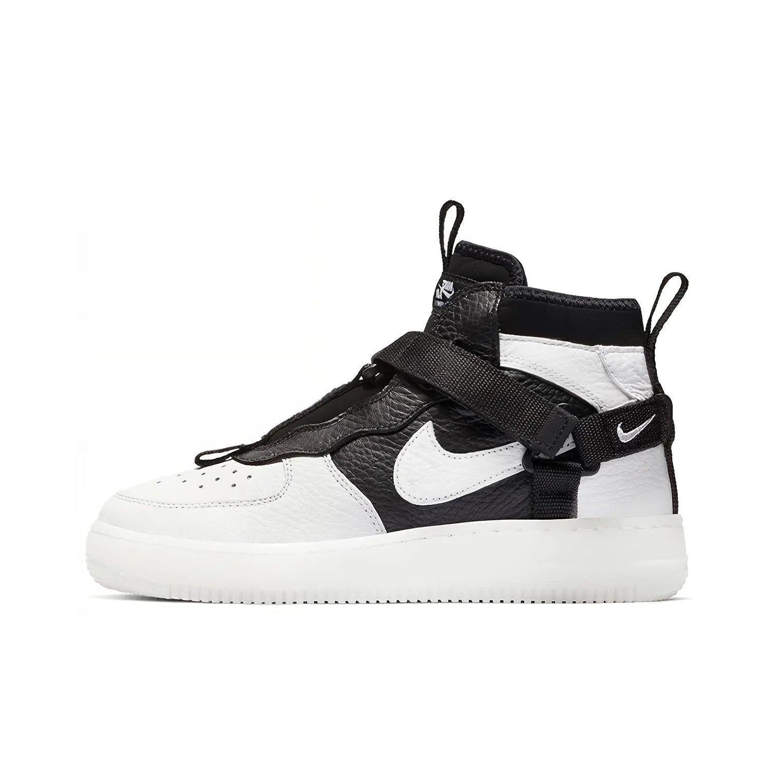 Nike Air FORCE 1 Utility MID Топ Скейтборд Кроссовки Женские Черный Белый