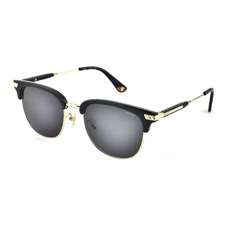Police Oval Sunglasses Unisex Black