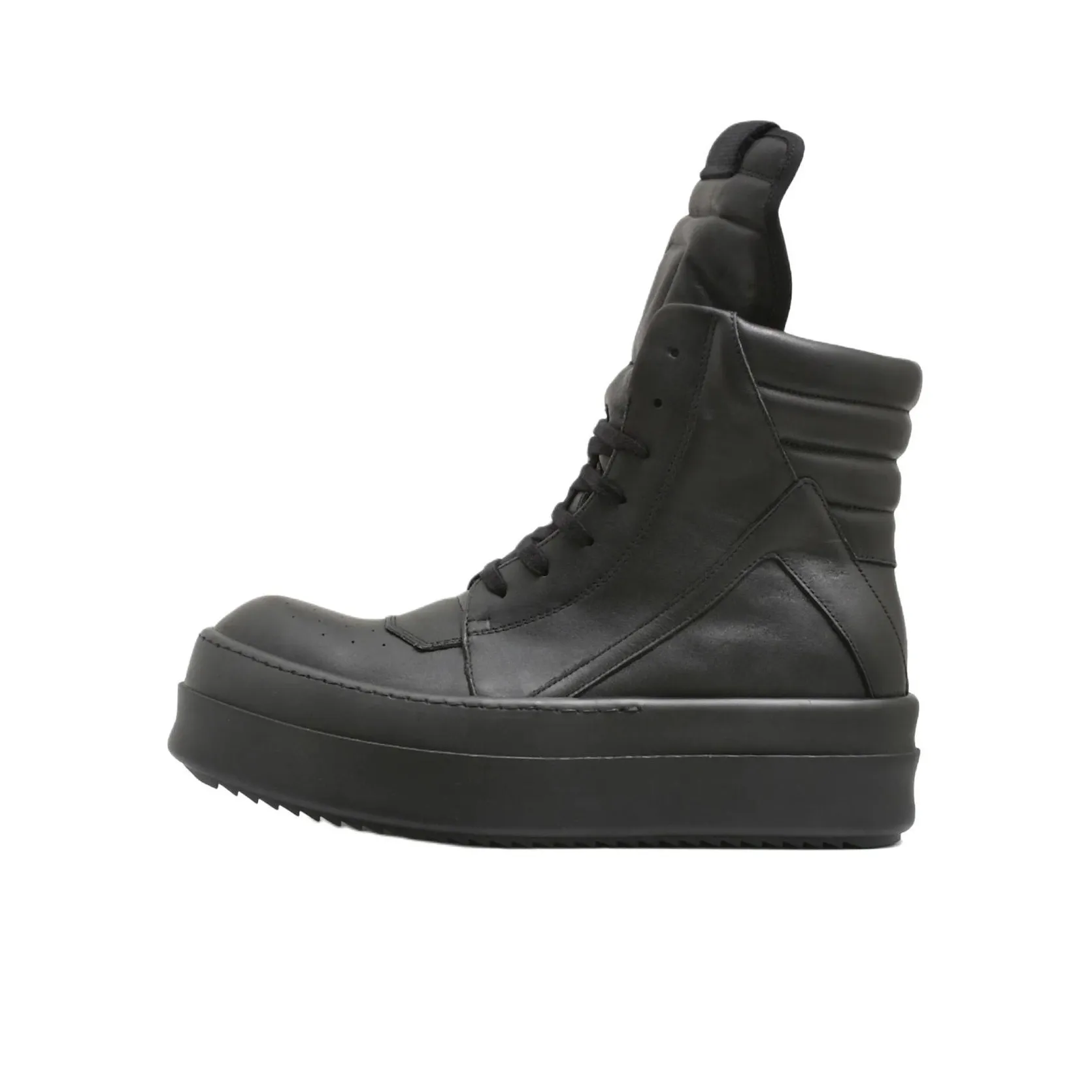 RICK OWENS Geobasket High-top Leather Sneakers