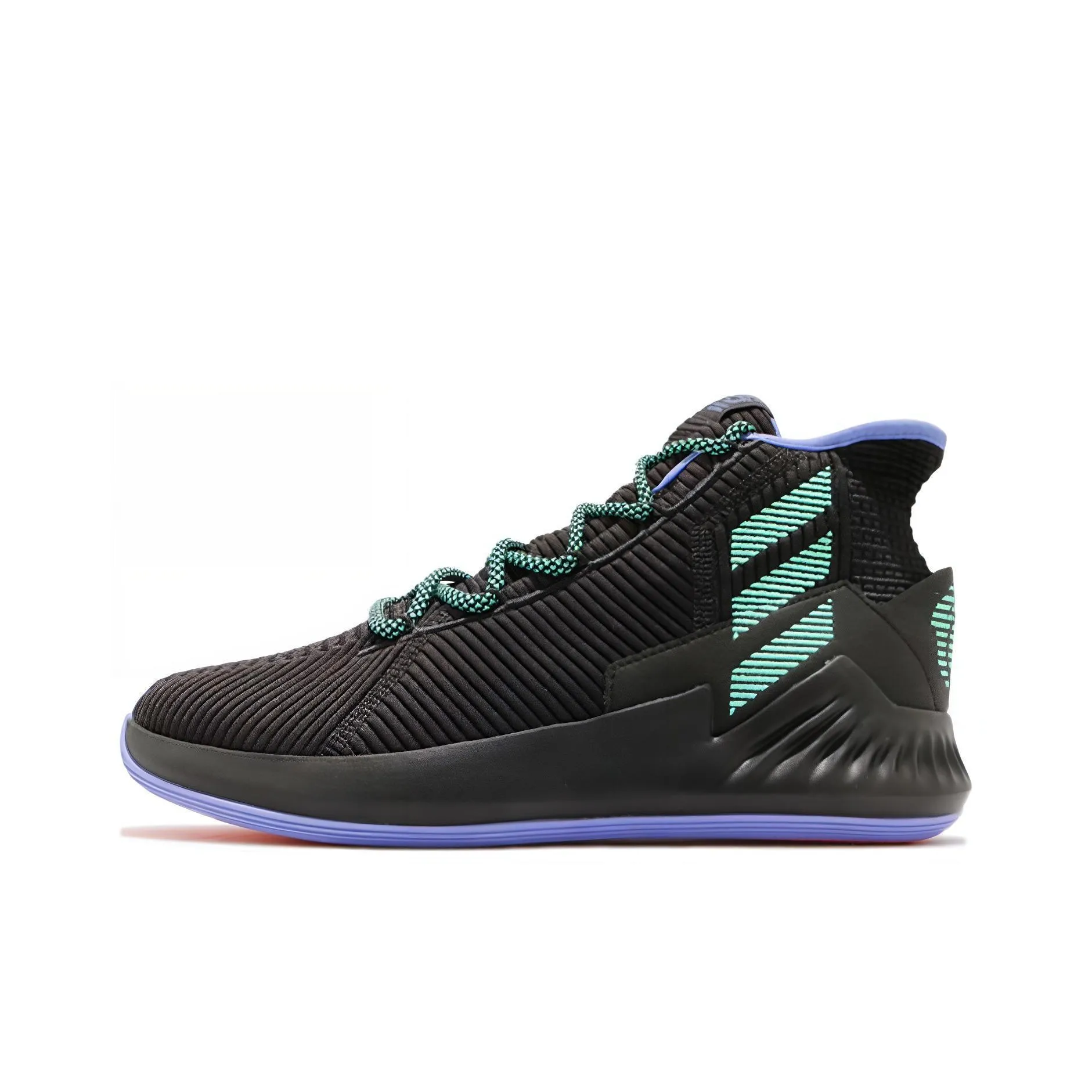 Adidas D Rose 9 Ross Противоскользящие Устойчивые к истиранию MID Баскетбольные кроссовки для игры Мужские Черные Зеленые