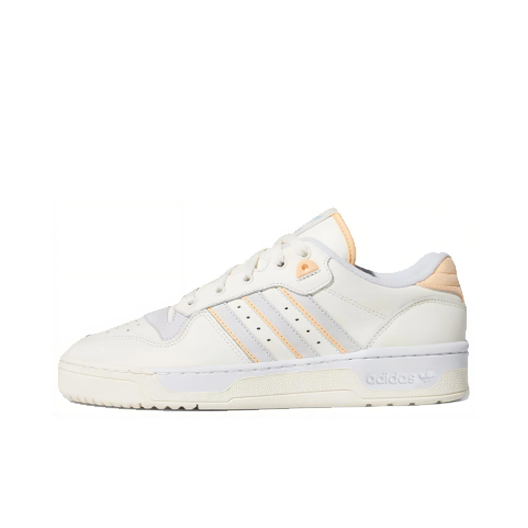 Adidas Originals Rivalry Series Skateboard Shoes Unisex Low Top Ivory White/Light Blue/Light Orange