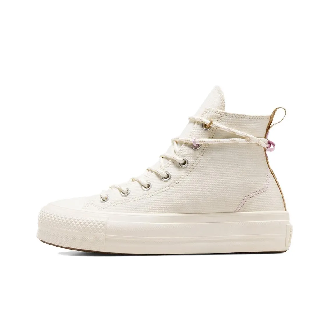Converse Chuck Taylor All Star Lift Platform Utility Durable Breathable High Top Canvas Shoes Women
s White