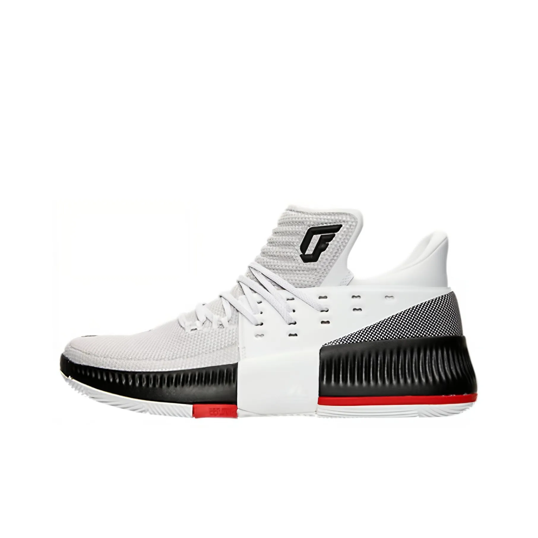 Adidas D Lillard 3 Rip City Lillard 3 Low Топ Баскетбольные кроссовки Мужской Черный Белый