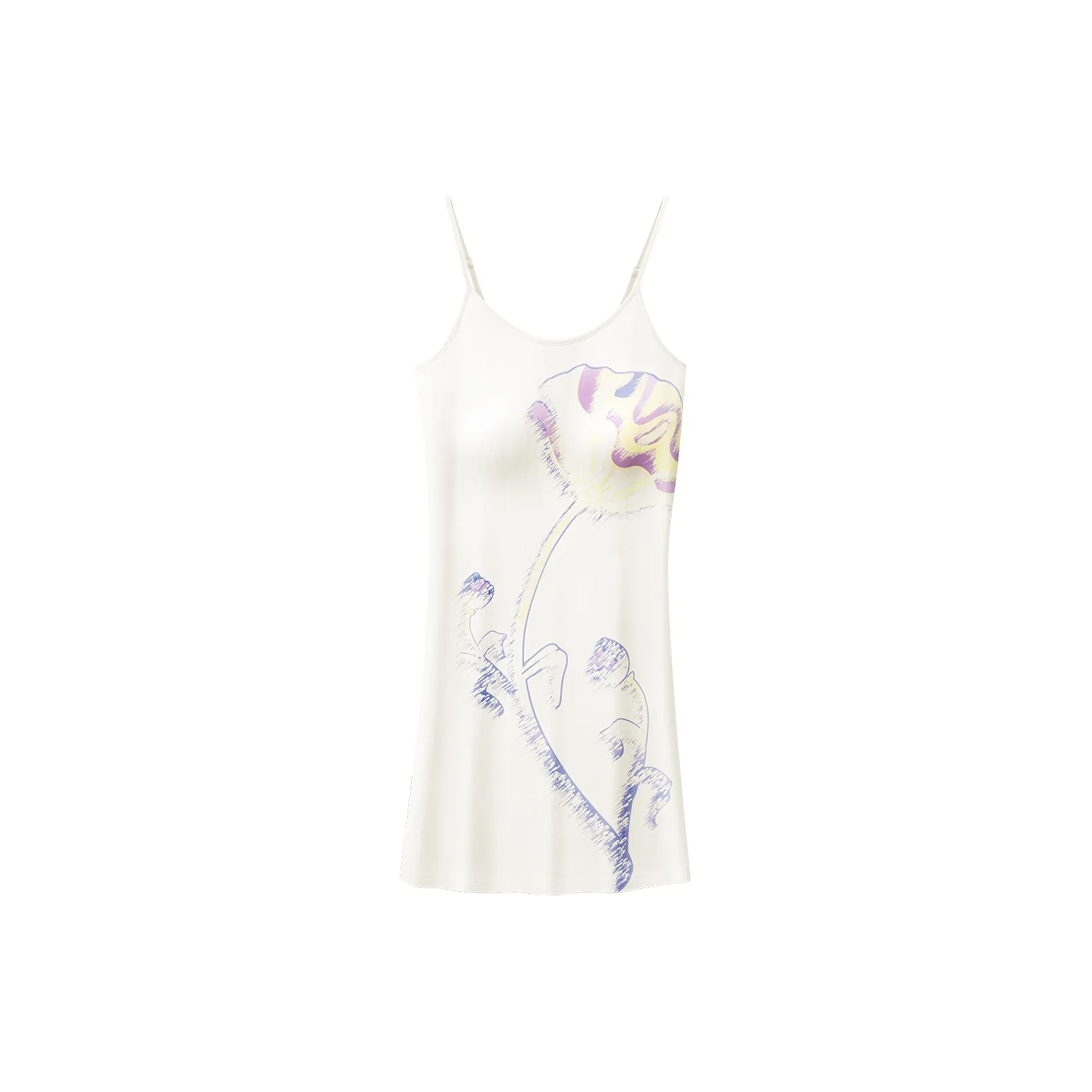 Crabsecret Nightgown Women's Moon White