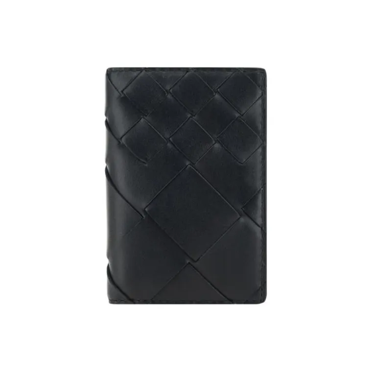 Bottega Veneta Leather Wallet Men's Black