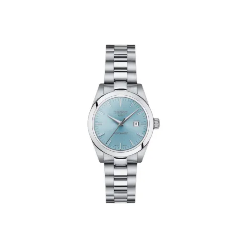 Tissot Автоматический Механический Movement Женские T Lady Collection Часы 29,3 мм Синий