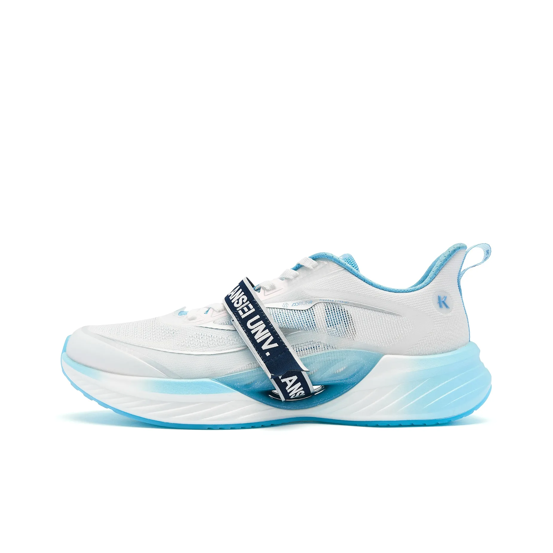 QIAODAN Cushioning Anti-Slip And Wear-Resistant Low-Top Q-KUNGFU PRO Running Shoes Men's Jordan White Cirrus Blue