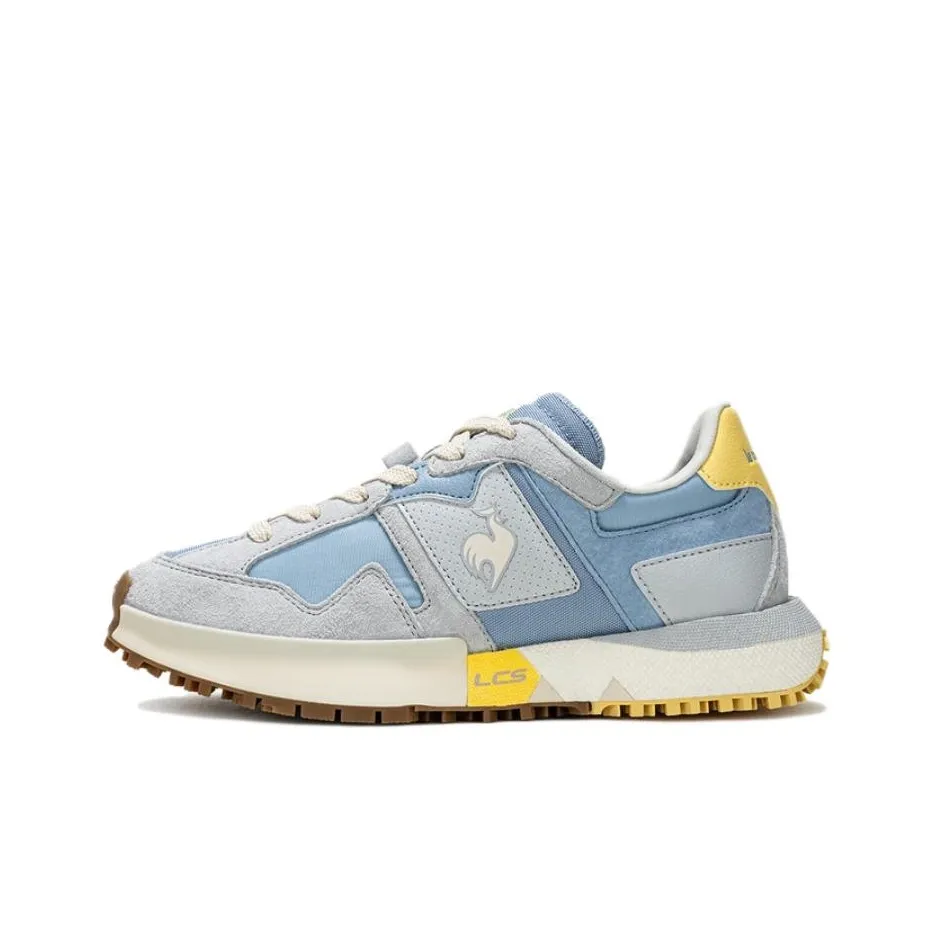 Le Coq Sportif Устойчивый к истиранию Низкий топ Повседневная обувь Мужская Светло-синий Серый