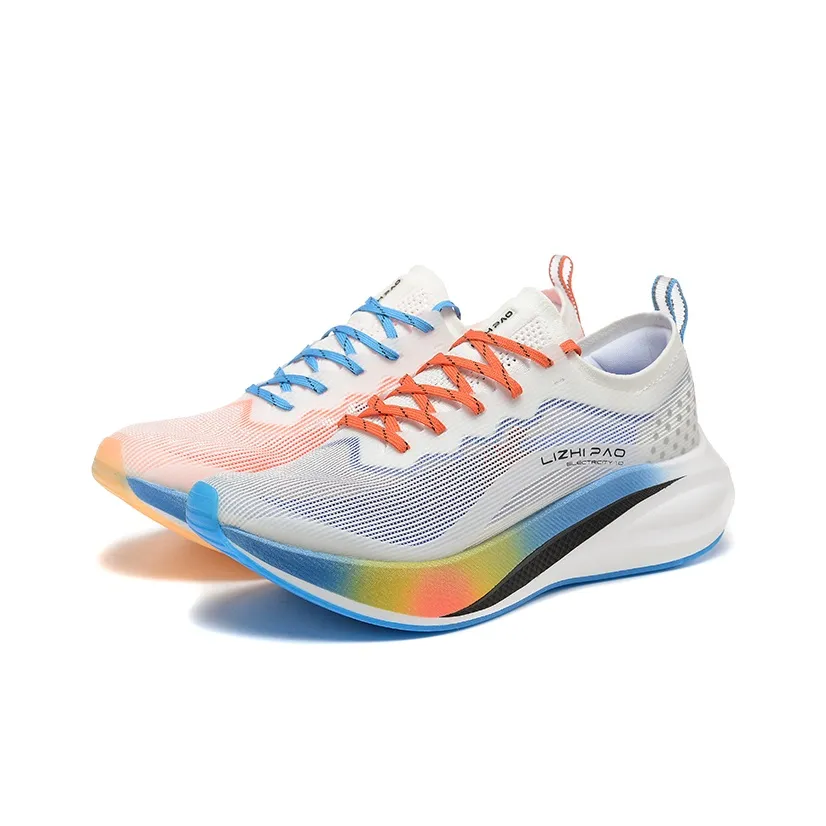 LIZHIPAO Running Shoes Unisex Low top Mismatched Color White Blue Orange