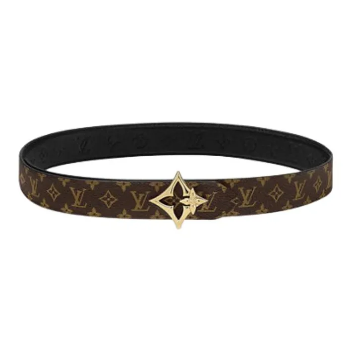 LOUIS VUITTON Lv Flowergram 30mm Reversible Belt