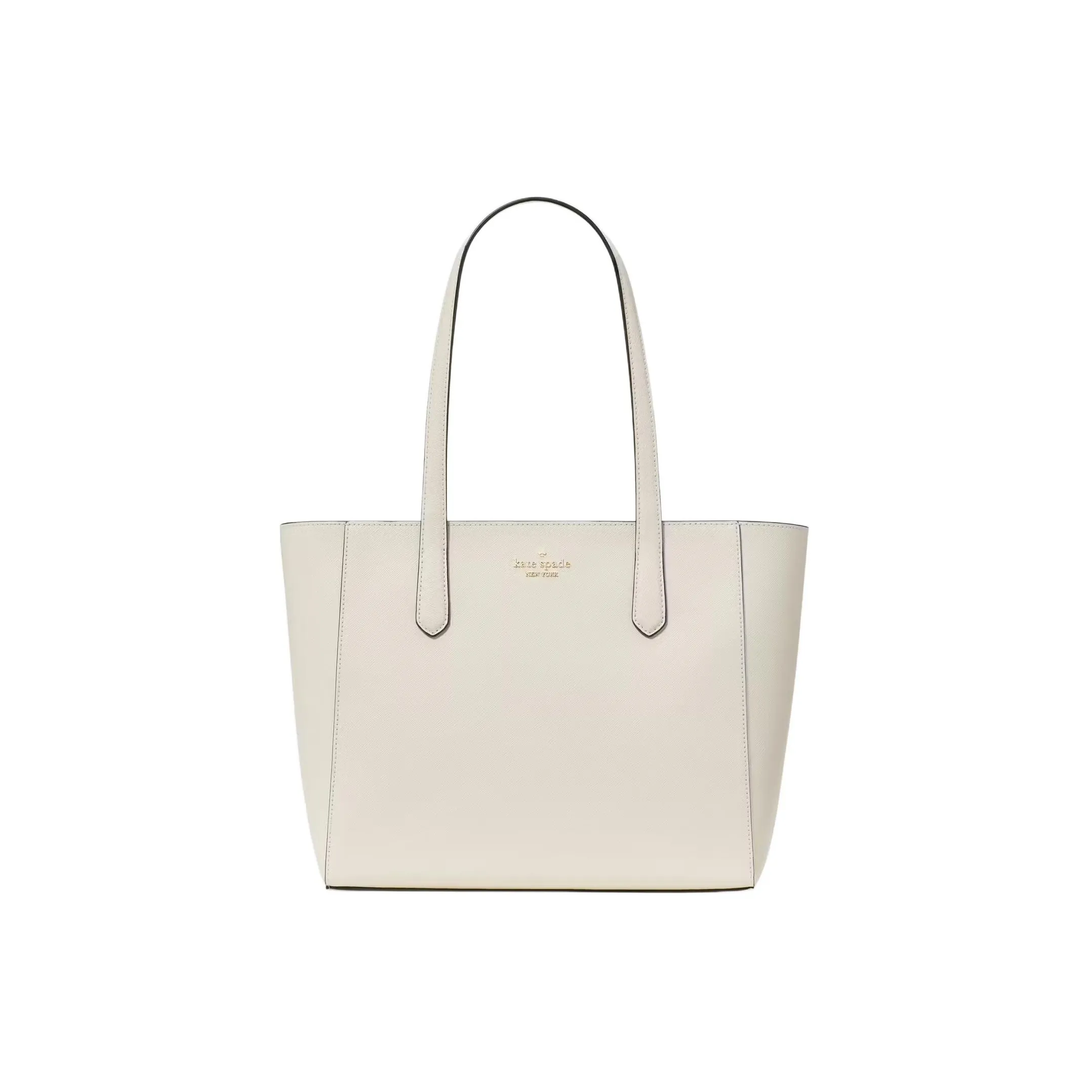 Kate Spade Staci Saffiano Leather Tote Bag, Shopping Bag, Shoulder Bag, Handbag Medium Size Women's White