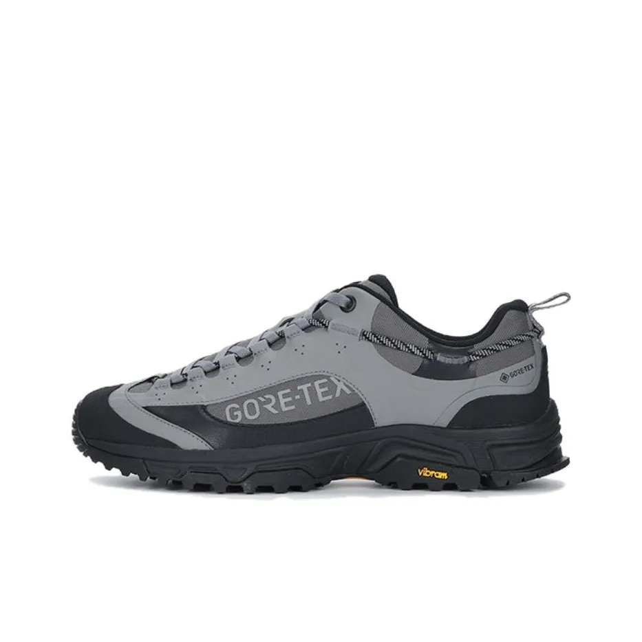 KOLON SPORT Move Invisible Wear resistant And Waterproof Low Top Hiking Shoes Men's Gray Black
